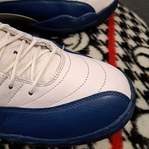 Size 13 Men Nike Air Jordan 12 Retro French Blue White Leather 2015 - Picture 9 of 14